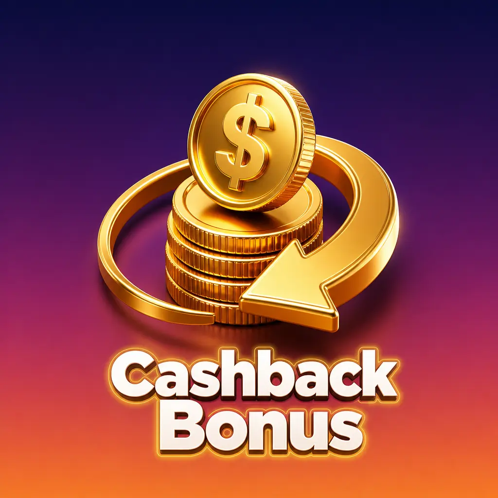 Cashback bonus percentage returned on Monopoly Live losses