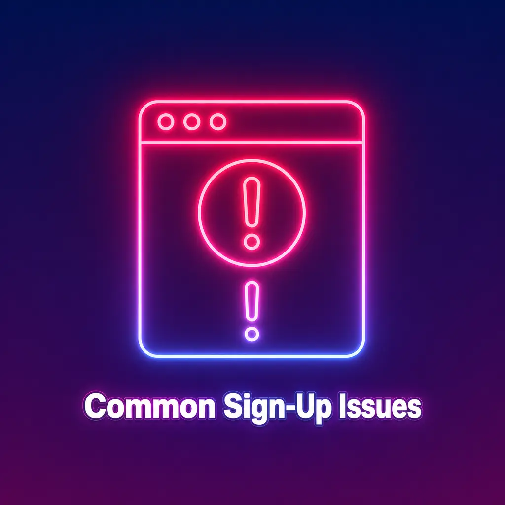 Common sign-up issues and fixes