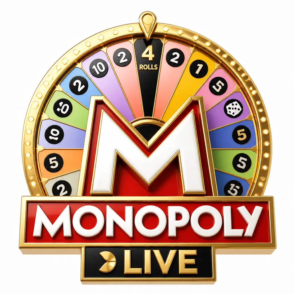 Monopoly Live casino game show wheel and board