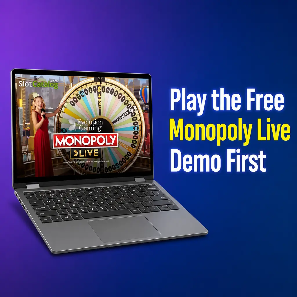 Monopoly Live demo mode with 3D bonus board
